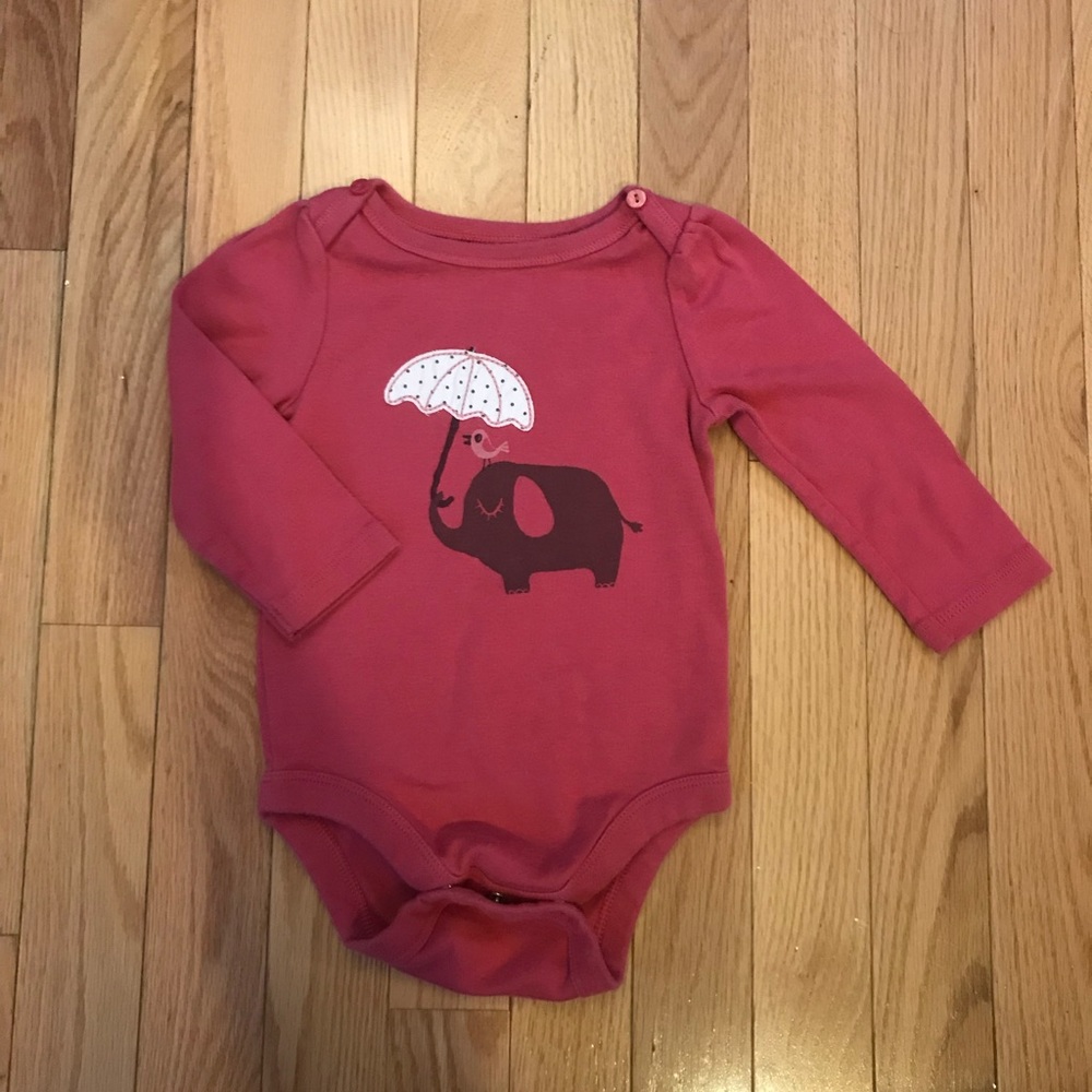 Baby gap elephant onesie